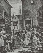 William Hogarth Times of Day oil